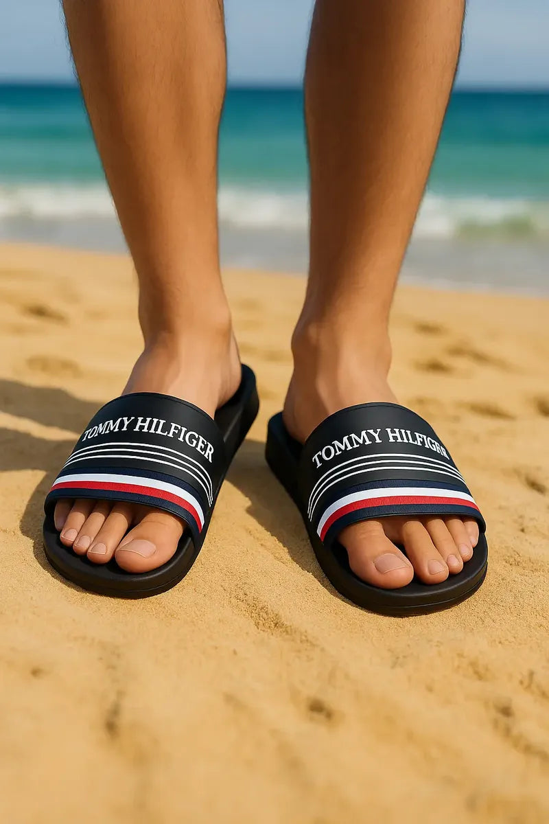 Sandalias Unisex Negras Cómodas y Versátiles
