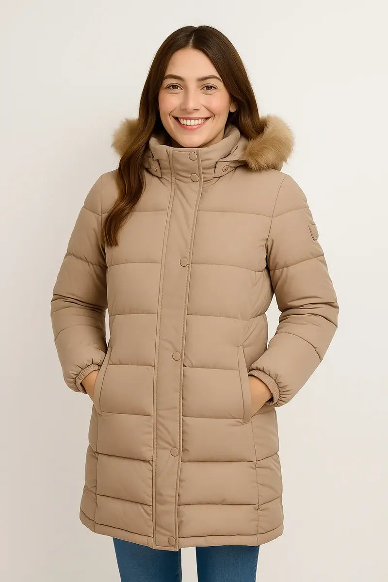 Chamarra Calvin Klein para Mujer Beige