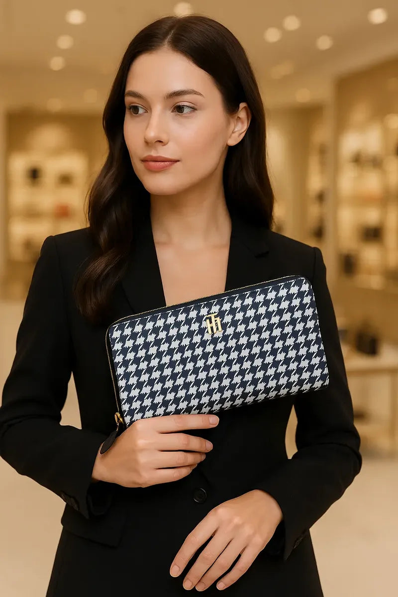 Cartera Amplia y Elegante para Mujer Color Azul
