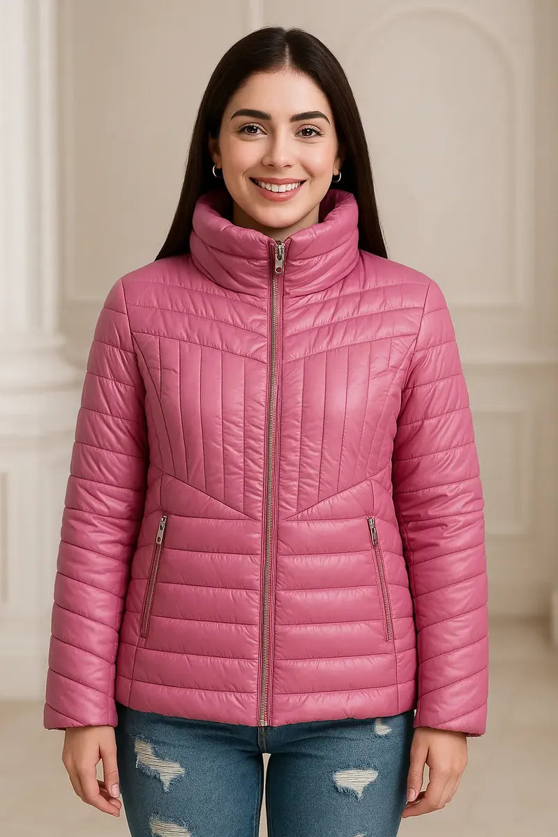Chamarra Guess para Mujer Talla L Morado Claro Acolchada