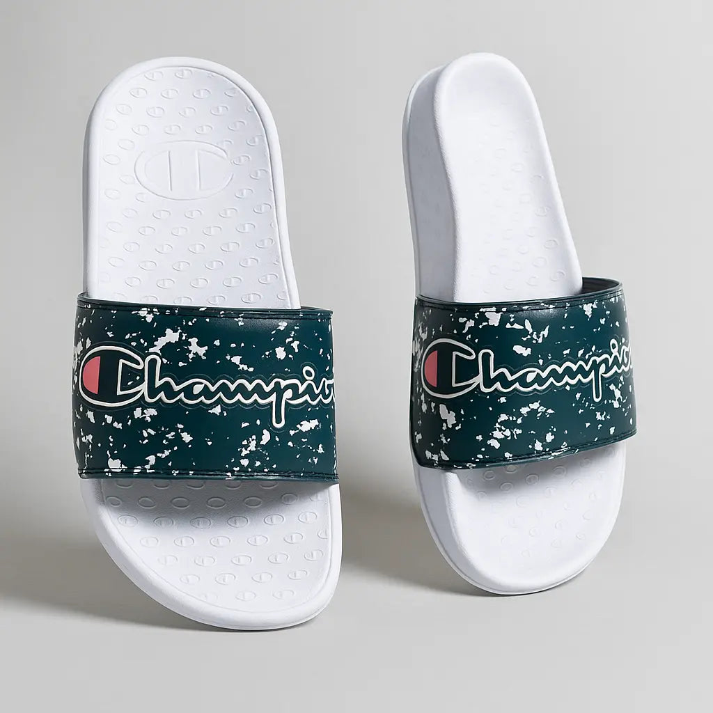 Sandalias Champion para Mujer Blanco y Negro