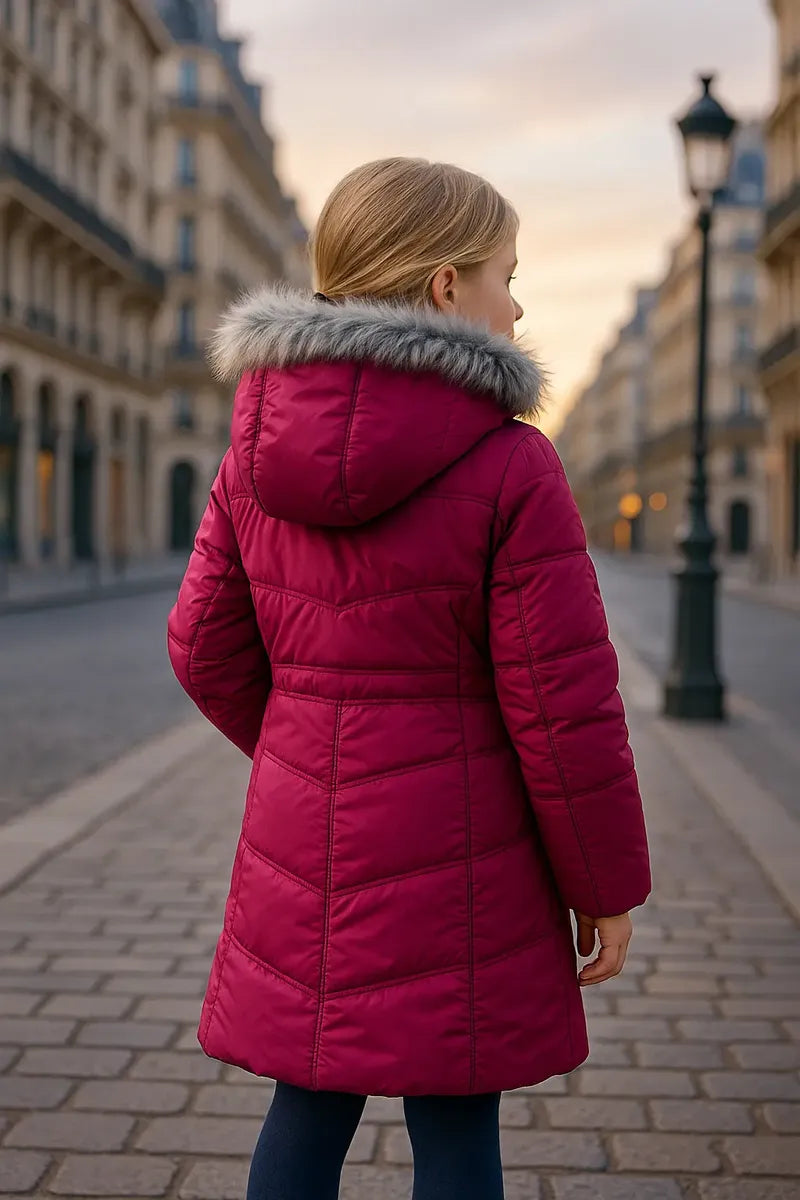 Chamarra Calvin Klein para Niña Roja Talla 7 Años