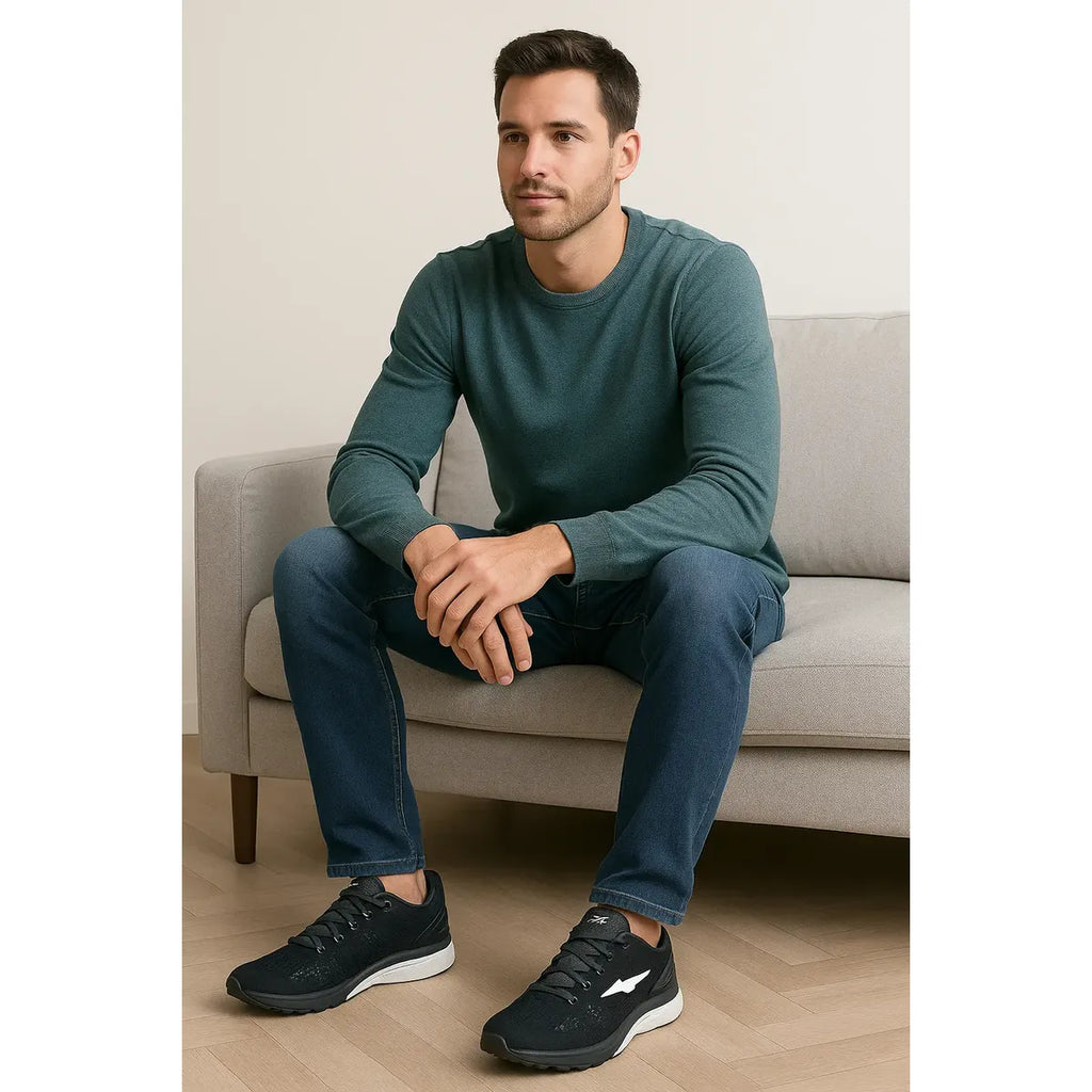 Tenis Avia Enhance para Hombre Negro con Blanco