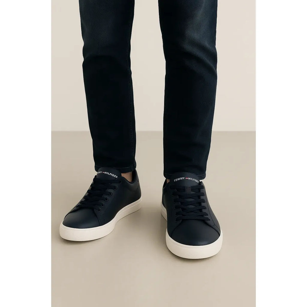 Tenis Tommy Hilfiger para Hombre Azul Marino Elegantes y Versátiles