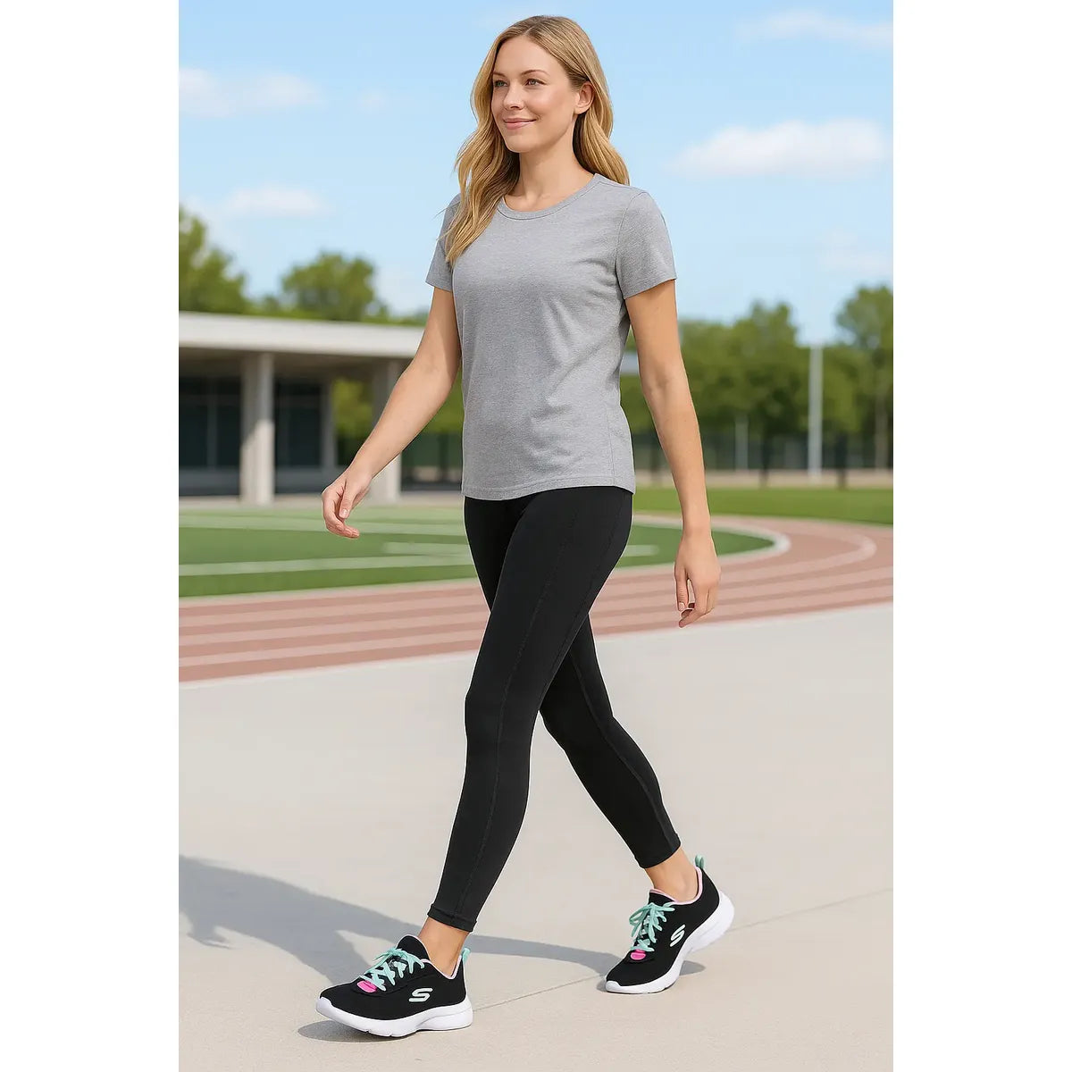 Tenis Skechers Memory Foam para Dama Negro