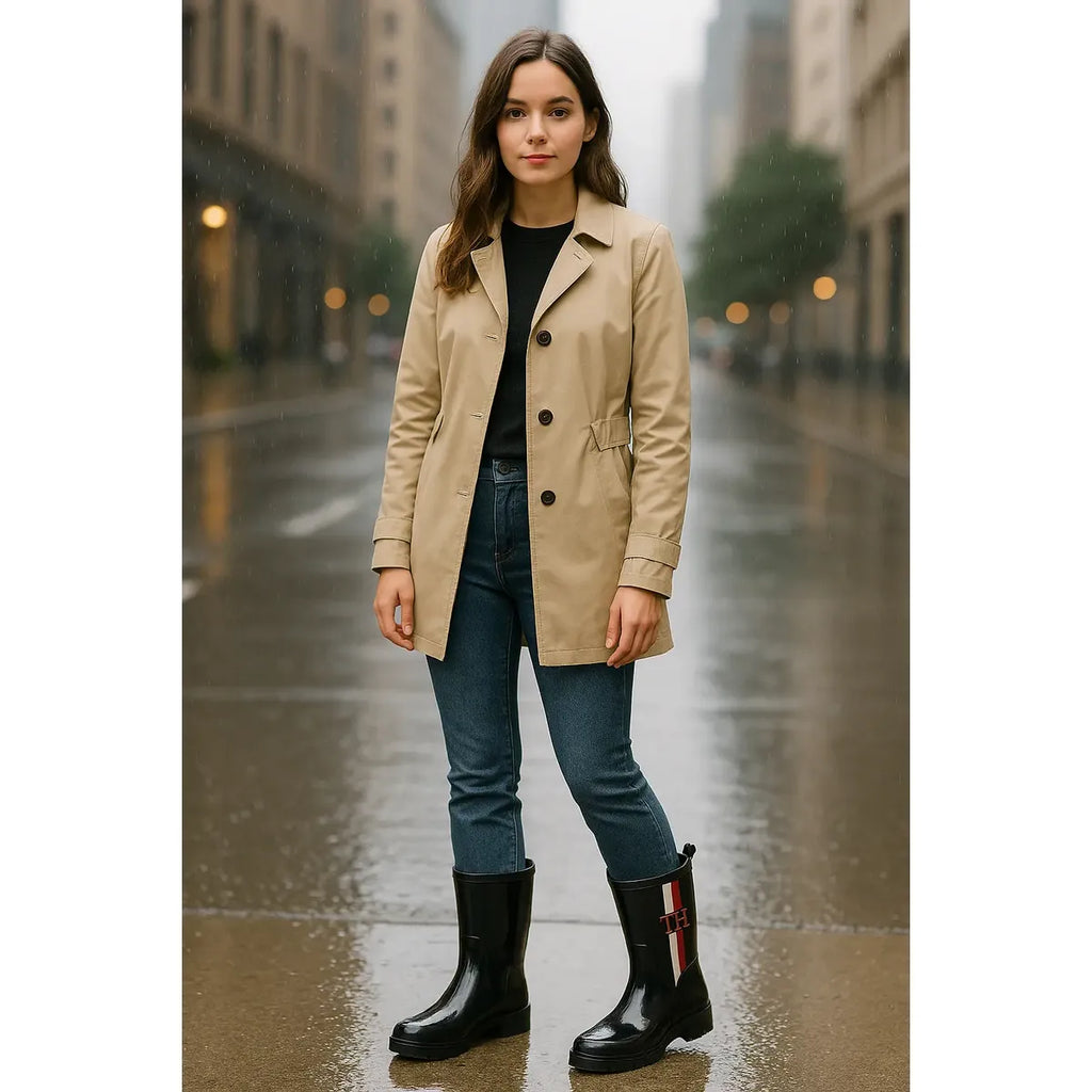 Botas de Lluvia Negras para Dama