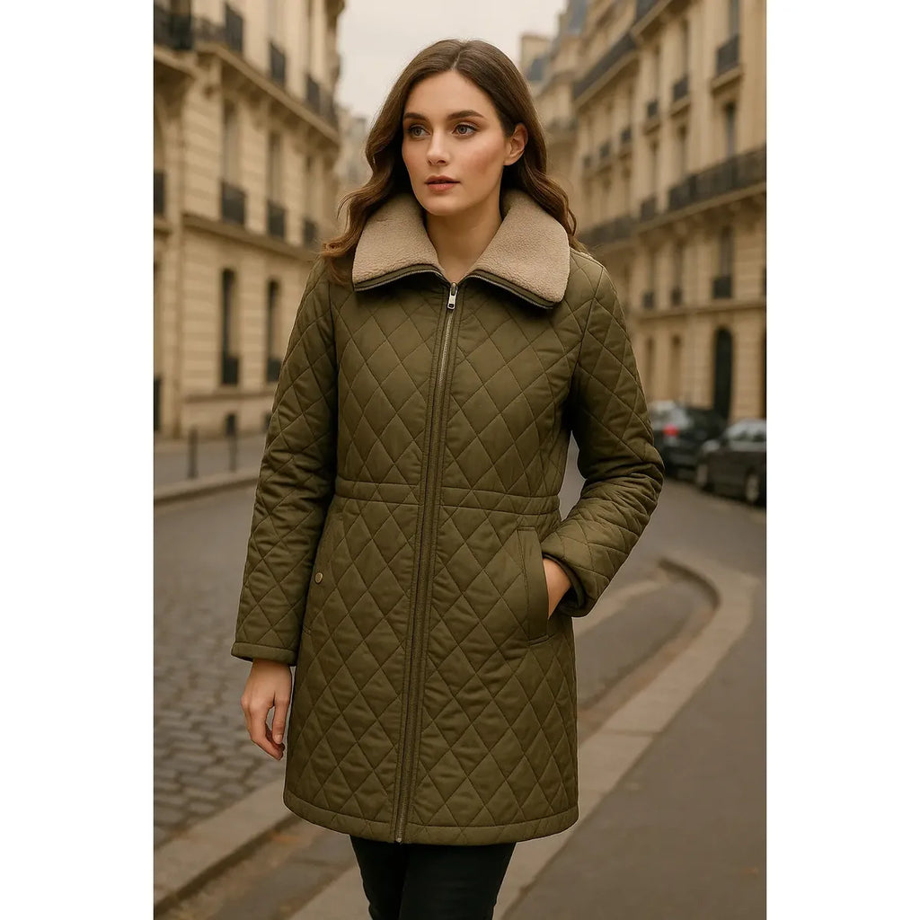 Chamarra Michael Kors para Mujer Verde Militar