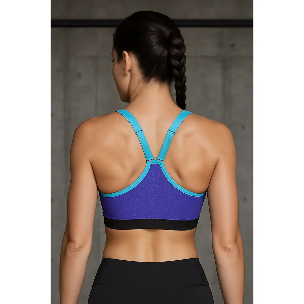 Bra Deportivo Victoria’s Secret VSX Sport 32D Violeta con Verde Aqua y Cierre