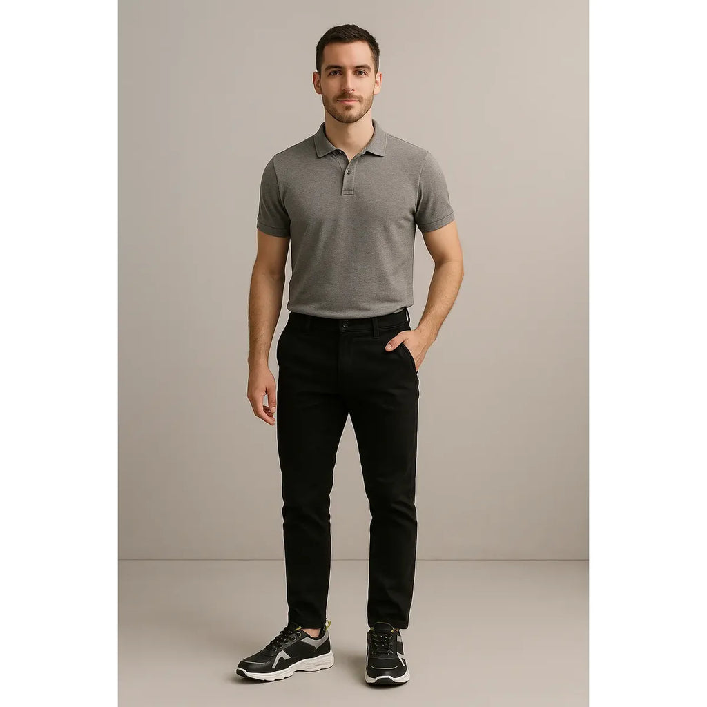 Tenis Kingside para Hombre Negro con Amarillo Fluorescente