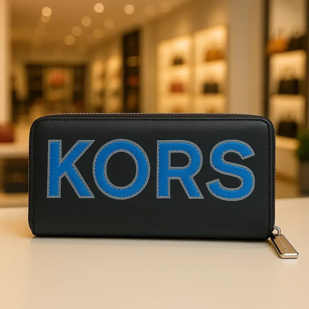 Cartera Michael Kors para Mujer Negra con Detalles en Azul