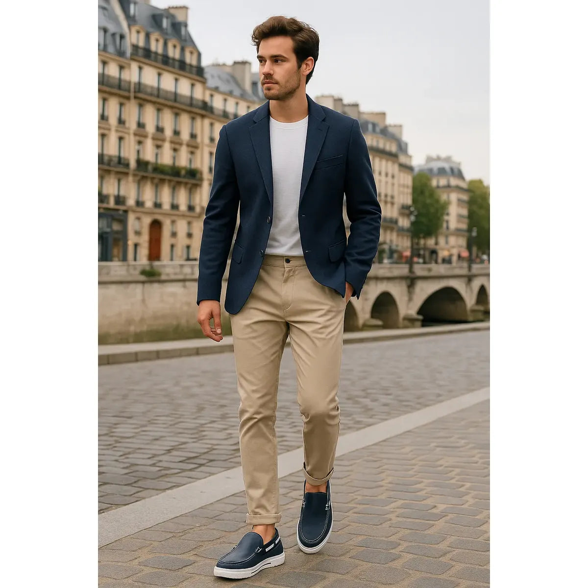 Zapato Náutico Kenneth Cole Reaction Ankir para Hombre Azul Marino
