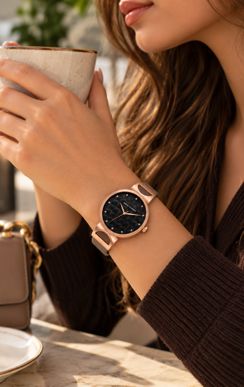 Reloj Armani Exchange AX5329 Café y Oro Rosado