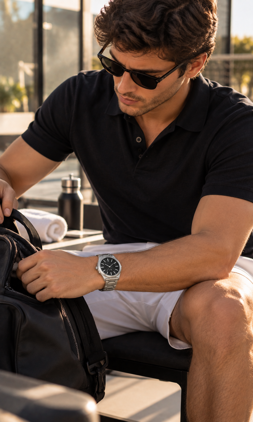 Reloj Armani Exchange AX2320 para Caballero Plateado y Negro