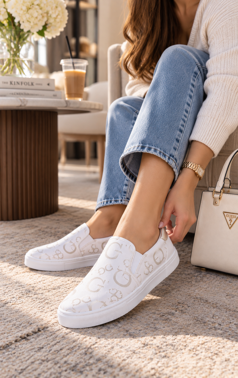 Tenis Guess GFollie Blanco