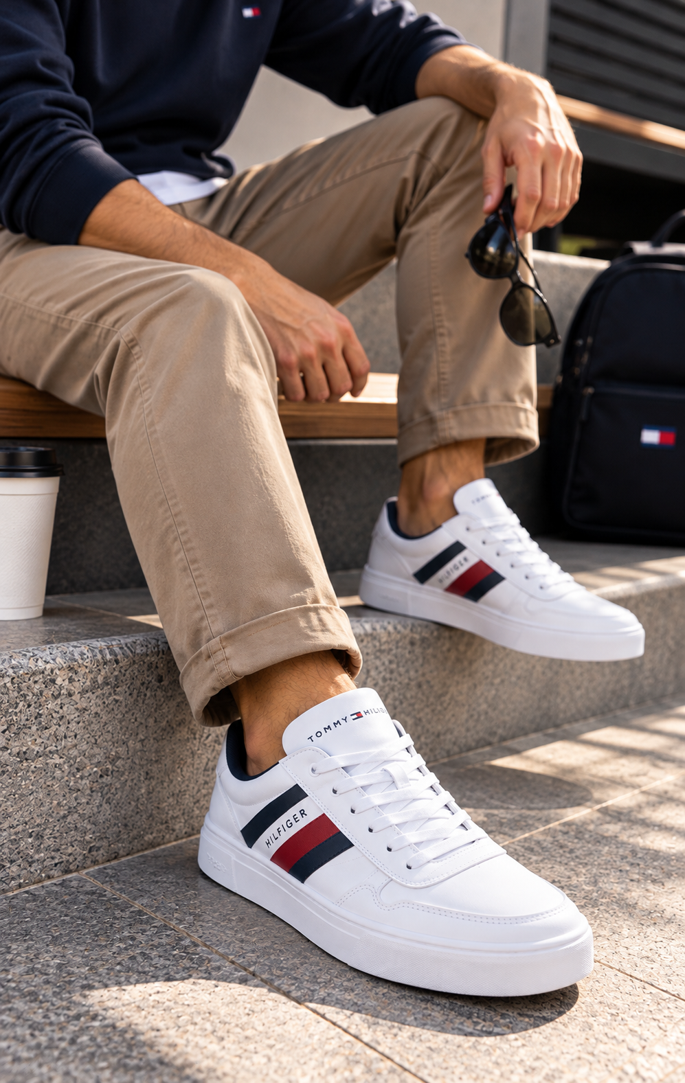 Tenis para Hombre Leon 28A Blanco de Piel