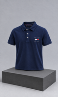 Playera para Hombre Azul Marino con Detalle de Inicial