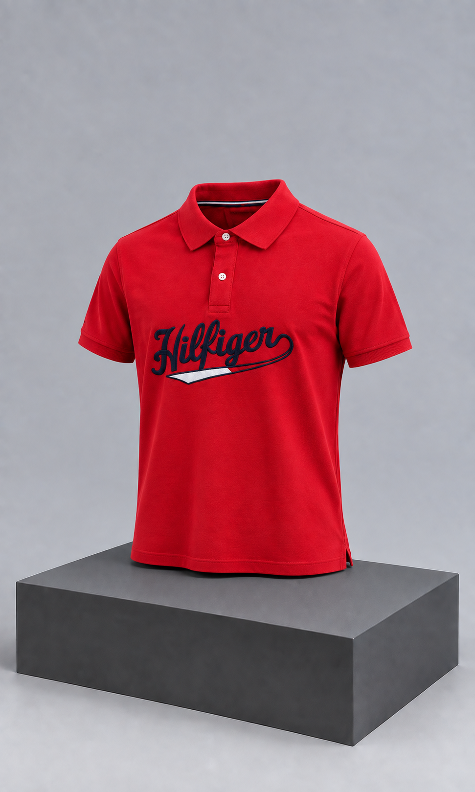 Playera para Hombre Roja con Diseño Gráfico al Frente Tommy Hilfiger