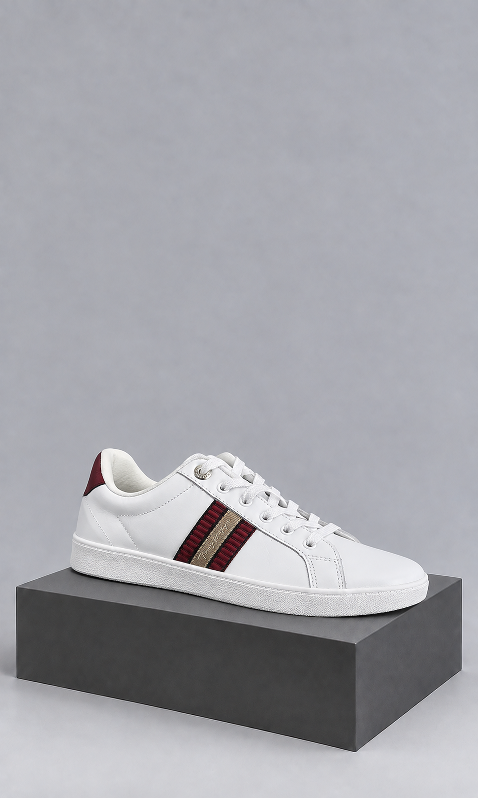 Tenis para Dama Melina10 Blanco y Tinto