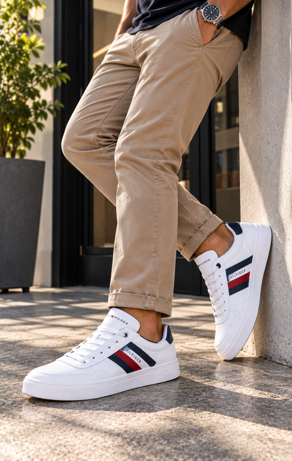Tenis para Hombre Leon 28A Blanco de Piel