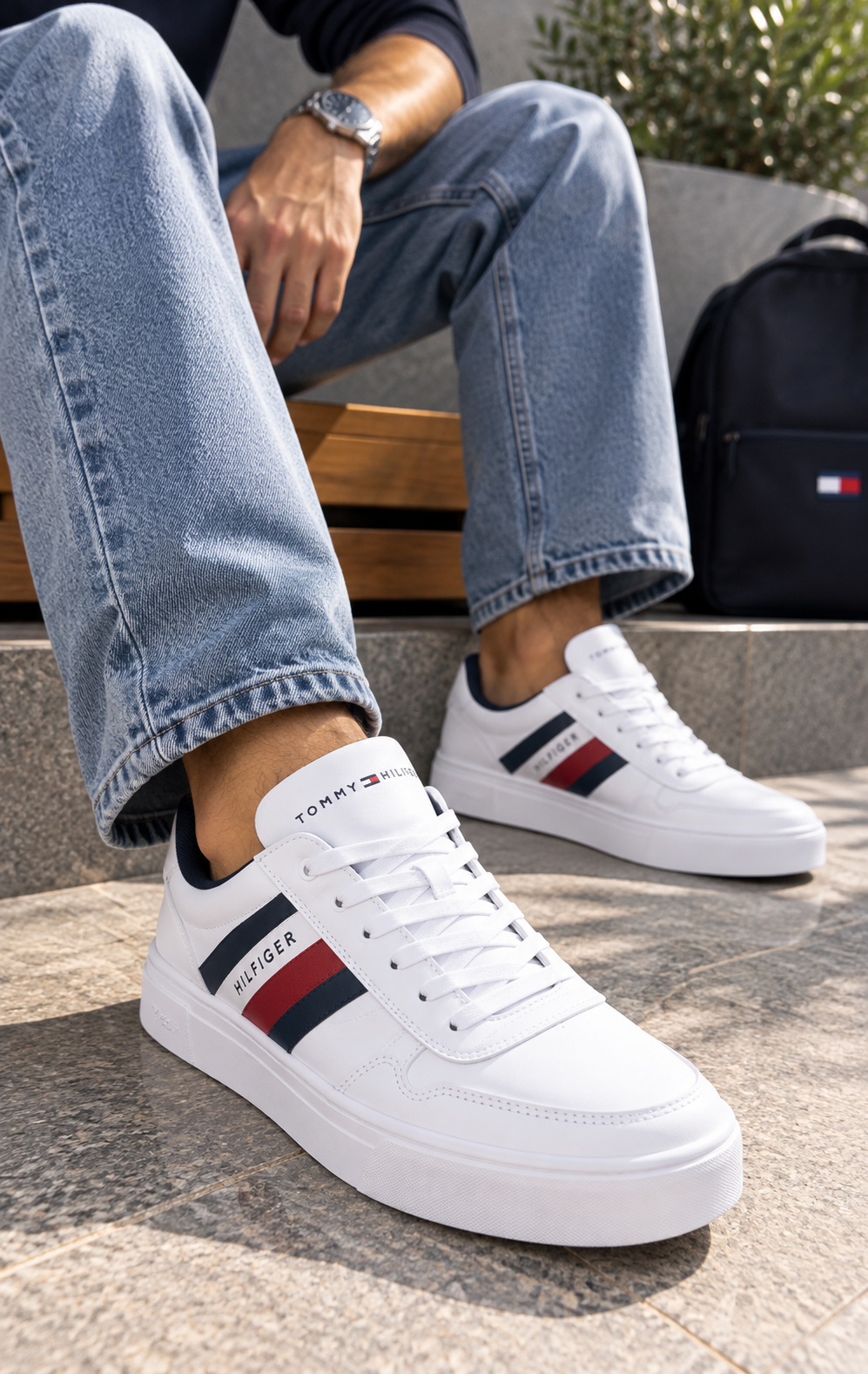 Tenis para Hombre Leon 28A Blanco de Piel