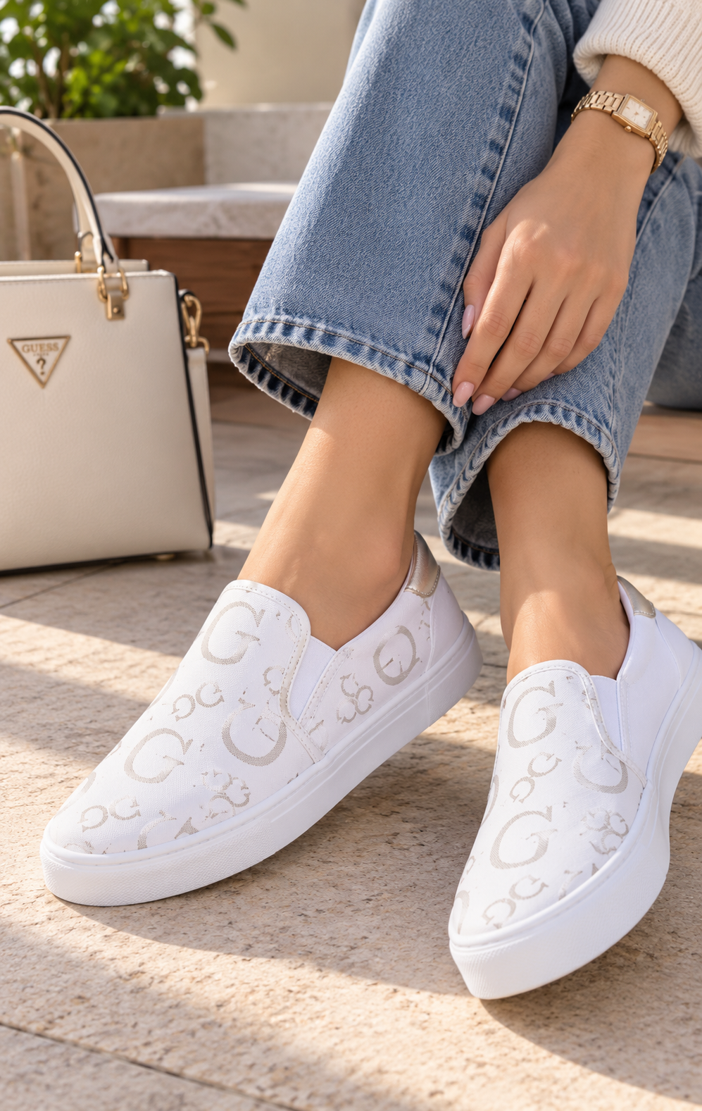 Tenis Guess GFollie Blanco