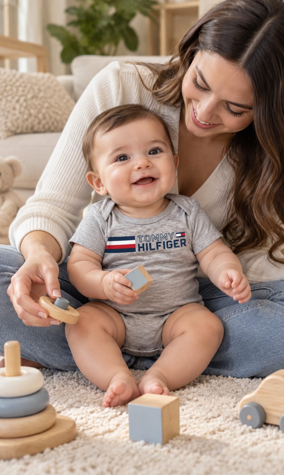 Pack de 4 pañaleros Tommy Hilfiger para bebé 6-9 meses multicolor