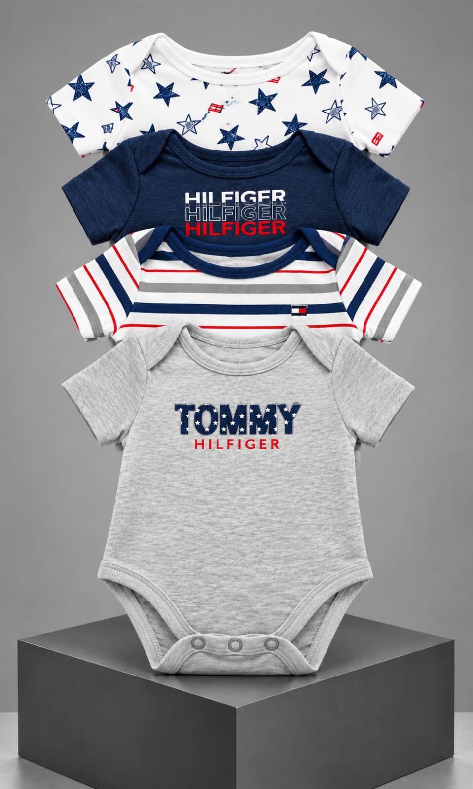 Pack de 4 pañaleros Tommy Hilfiger para bebé 6-9 meses multicolor