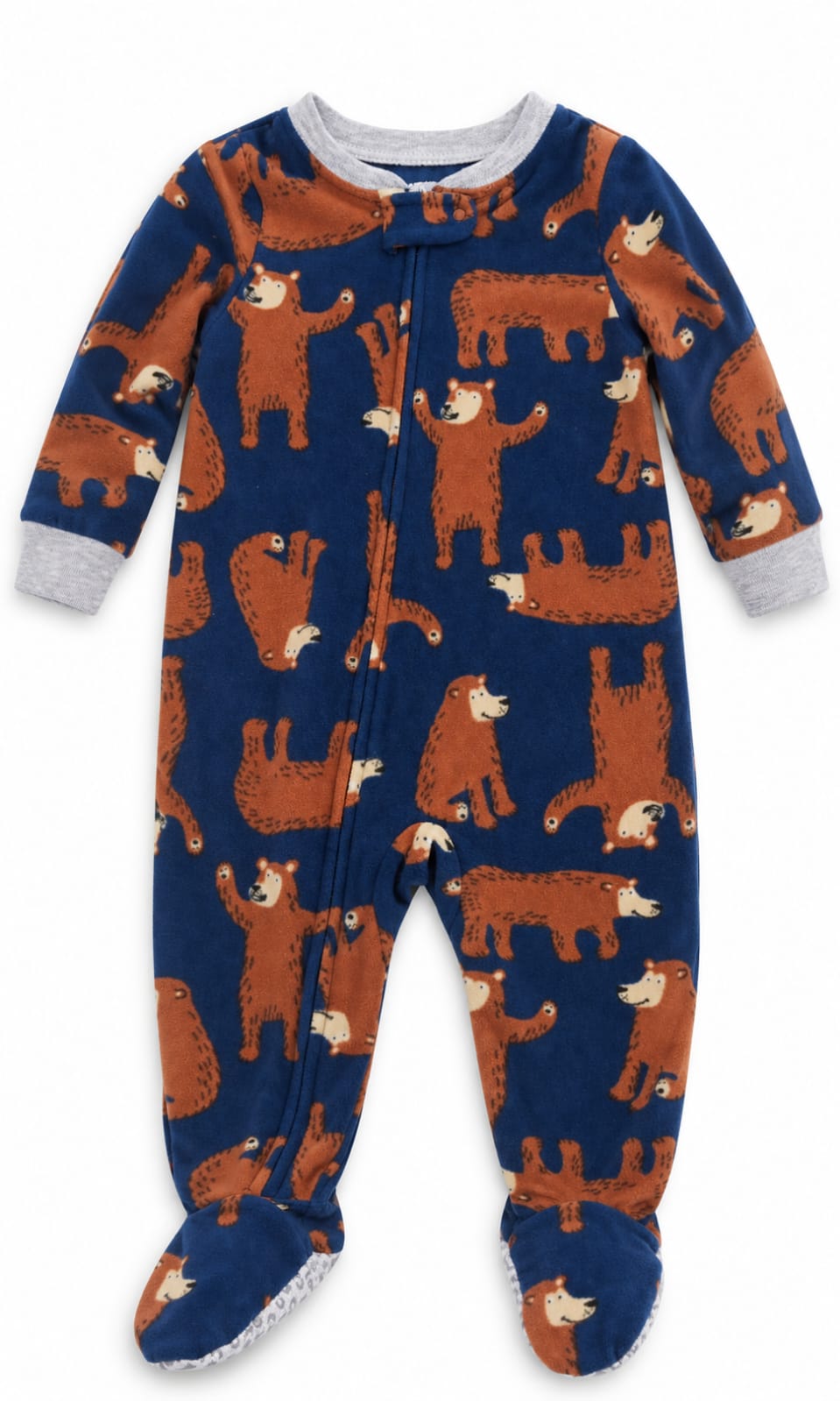 Mameluco completo para bebé de 12 meses en azul marino y café – Carter’s