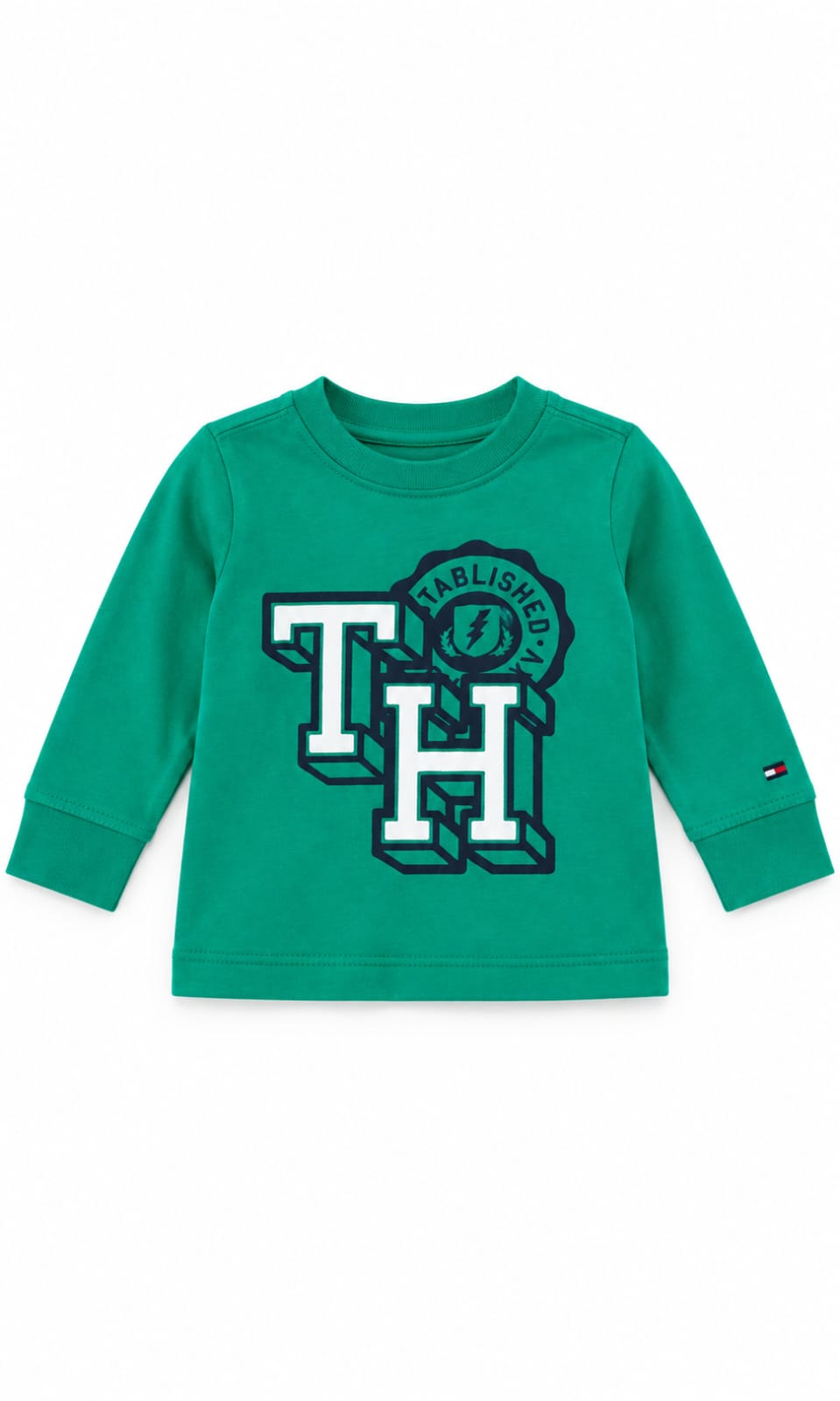 Playera Tommy Hilfiger para bebé 6-9 meses color verde