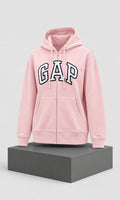 Sudadera GAP para Dama Rosa con Capucha y Cierre