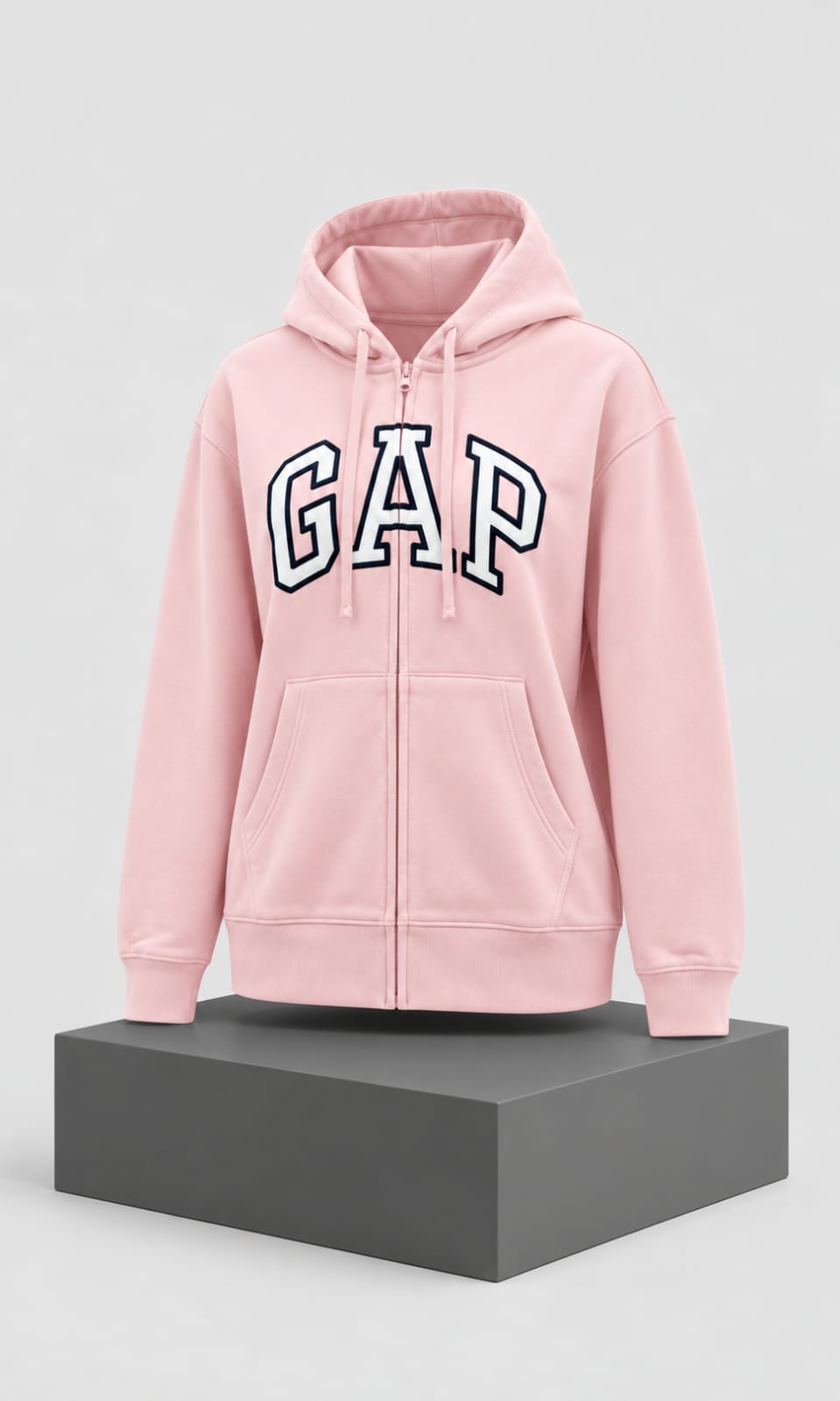 Sudadera GAP para Dama Rosa con Capucha y Cierre