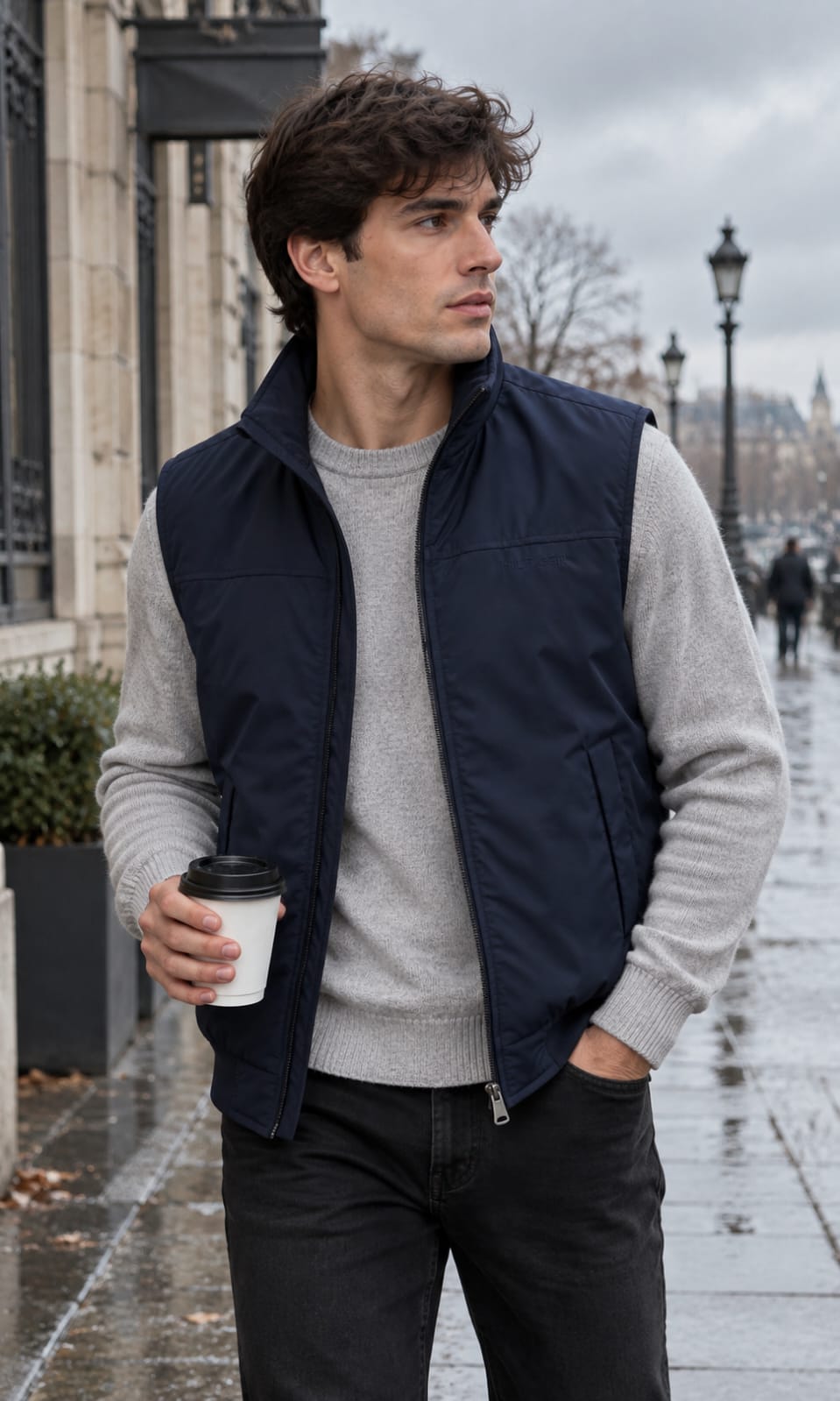 Chaleco Para Caballero Azul Marino Tommy Hilfiger Comodo