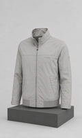 Chamarra Gris Caballero Tommy Hilfiger Resistente al Agua Con Gorro