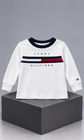 Playera Tommy Hilfiger para bebé color blanco
