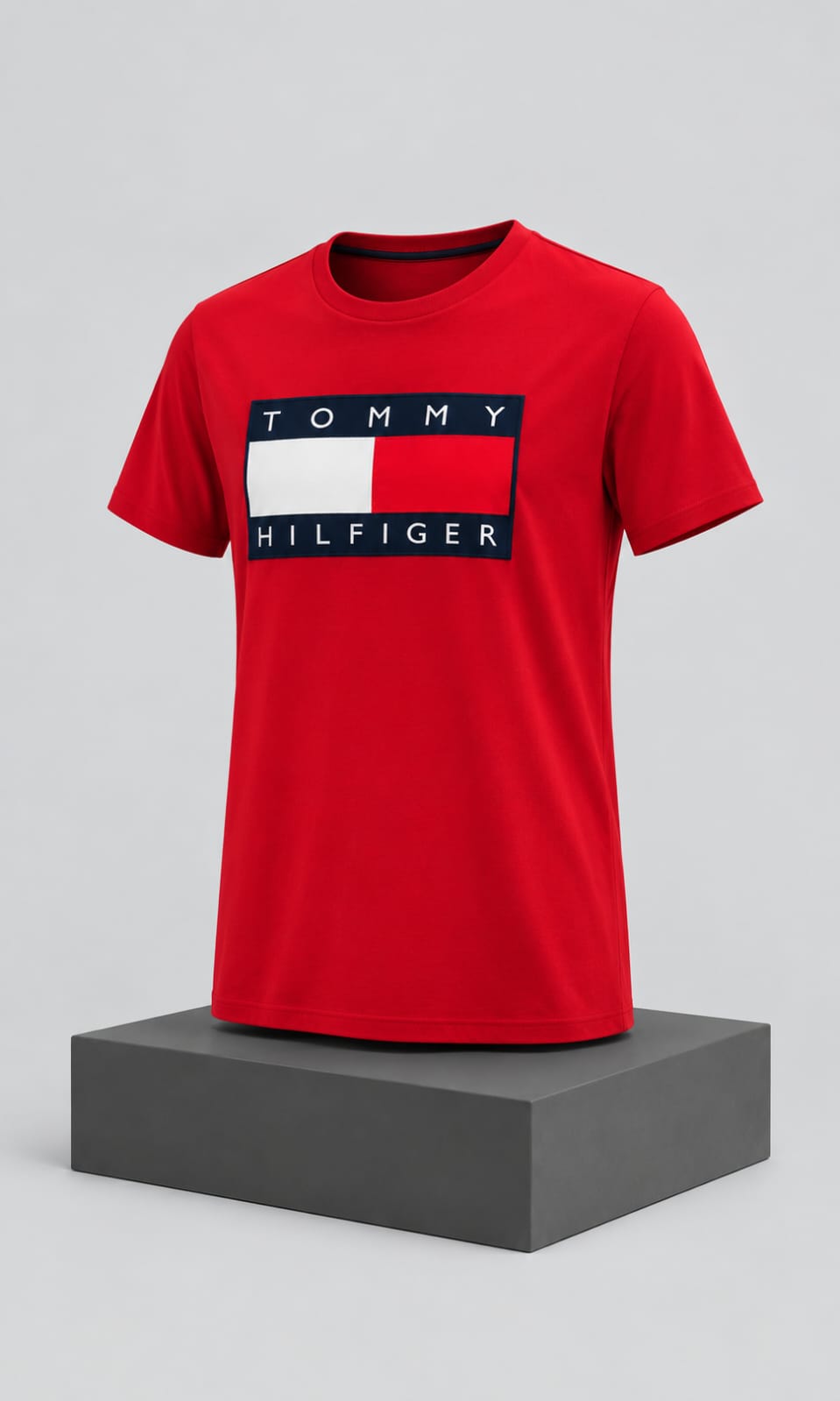 Playera para Hombre Roja Cuello Redondo Tommy Hilfiger