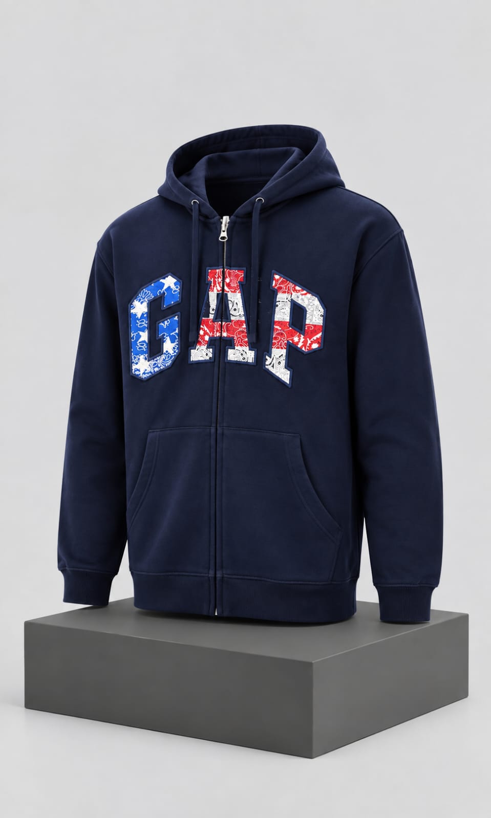 Sudadera GAP para Hombre Azul Marino con Capucha y Cierre