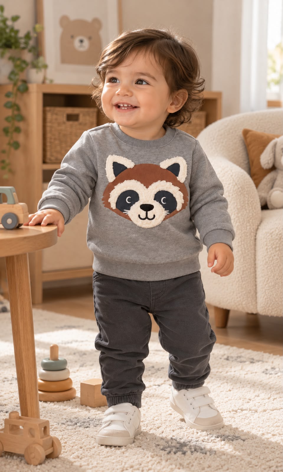 Sudadera para Bebé Talla 18 Meses Color Gris