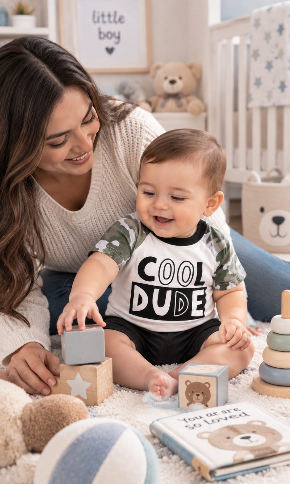 Playera First Impressions de Manga Corta para Niño 3 a 6 Meses