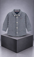 Camisa de manga larga para bebé de 12 meses en negro y blanco – Tommy Hilfiger