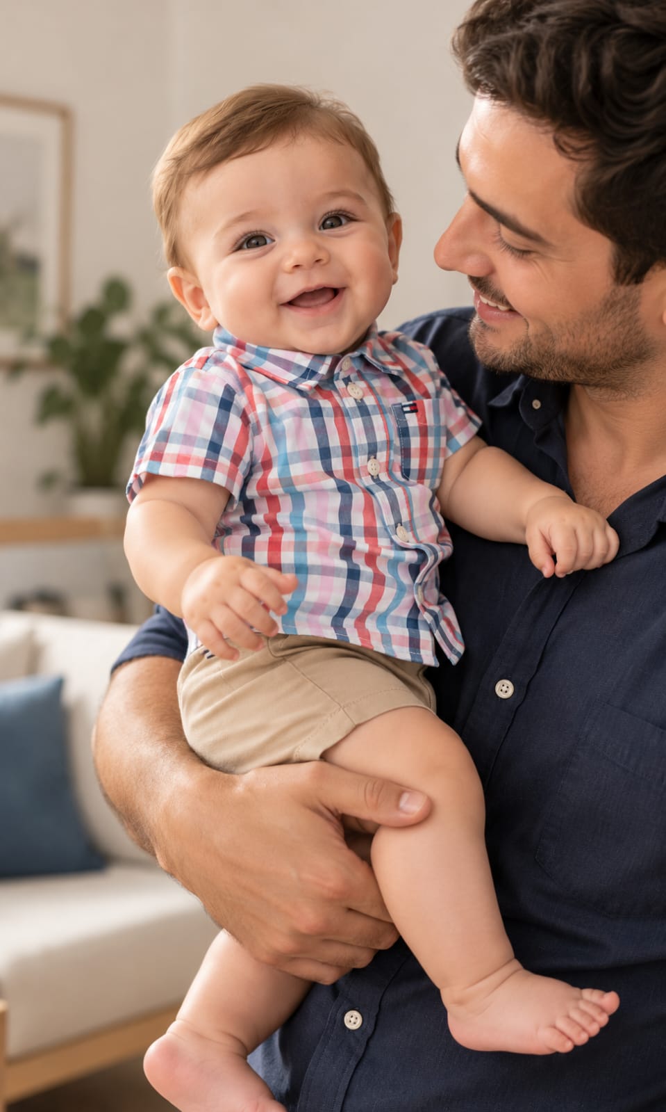 Conjunto Tommy Hilfiger de short y camisa para bebé 3-6 meses multicolor