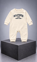 Mameluco de manga larga Tommy Hilfiger para bebé meses color crema