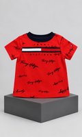 Playera Tommy Hilfiger para Bebé 3 a 6 Meses Roja