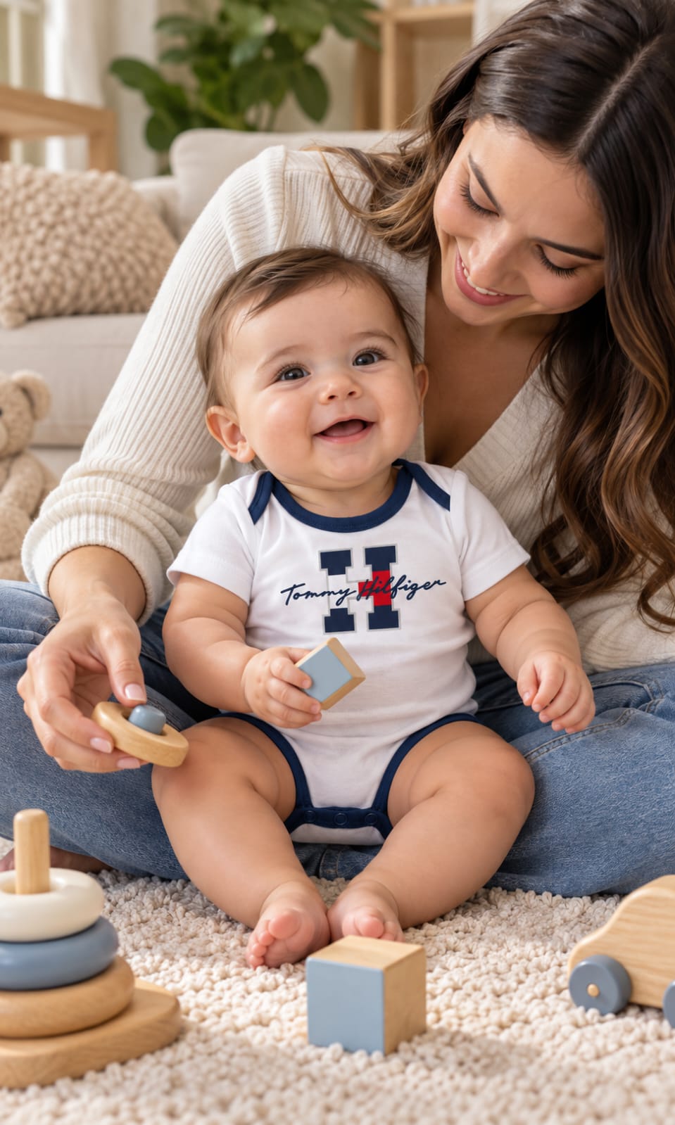 Pack de 4 pañaleros Tommy Hilfiger para bebé 6-9 meses multicolor