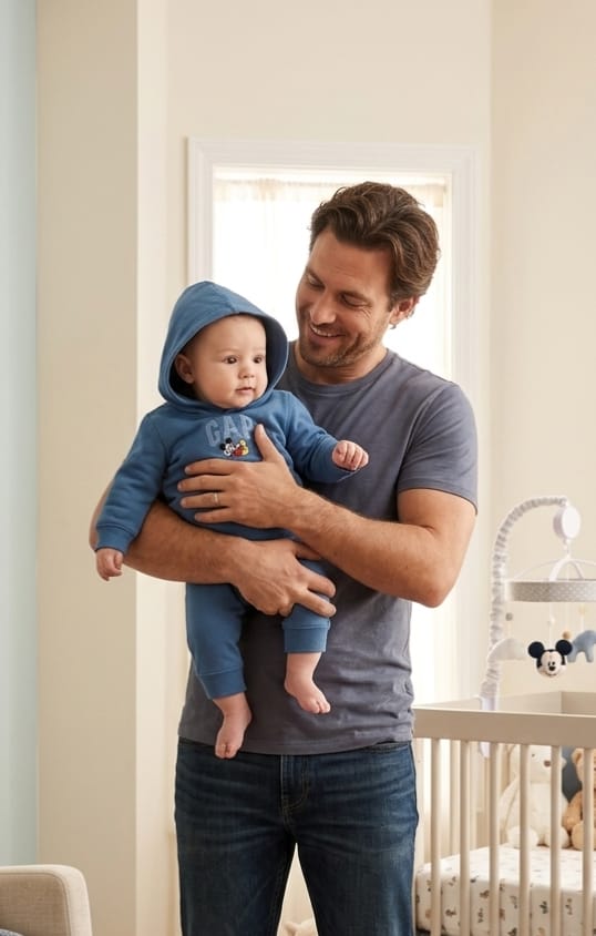 Sudadera con Bolsillo Canguro y Gorrito para Bebé GAP