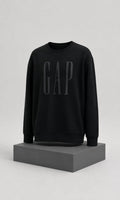 Sudadera GAP Para Hombre Cuello Redondo Negro