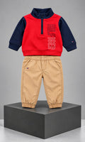 Conjunto Tommy Hilfiger de pantalón y sudadera para bebé 3-6 meses