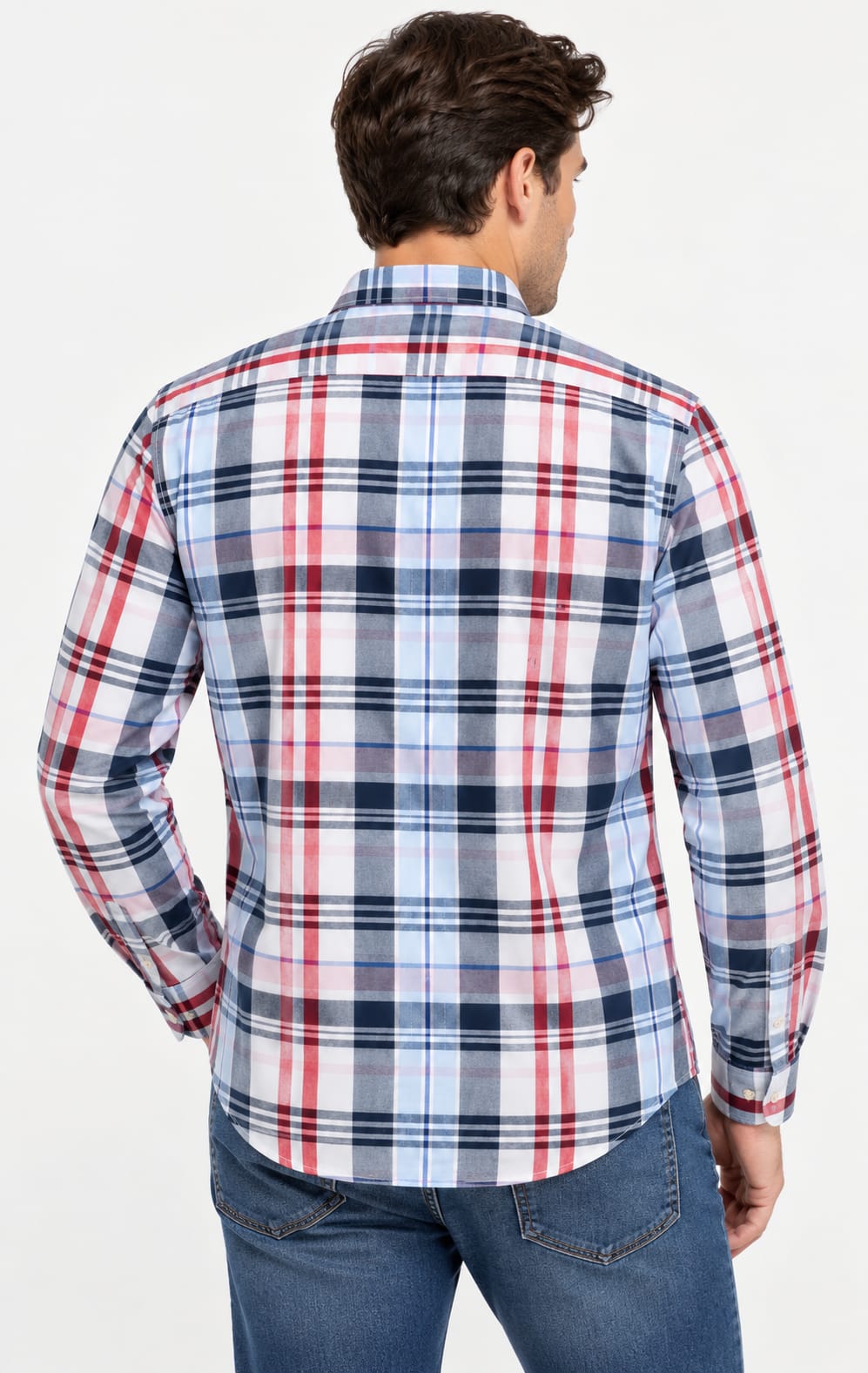 Camisa de Hombre a Cuadros Multicolor Manga Larga Tommy Hilfiger