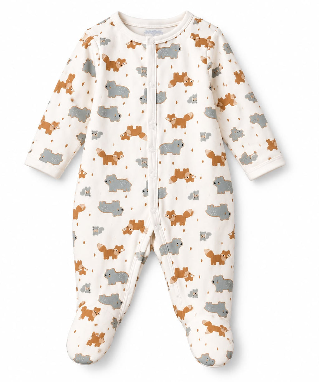 Conjunto de 7 piezas para bebé 6-9 meses blanco, gris y café