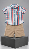 Conjunto Tommy Hilfiger de short y camisa para bebé 3-6 meses multicolor