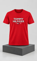 Playera para Hombre Roja Cuello Redondo Tommy Hilfiger